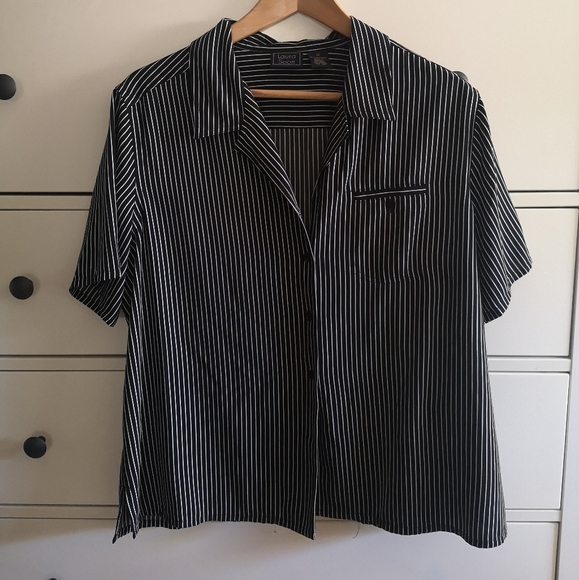 80s inspired striped top - Picture 2 of 3